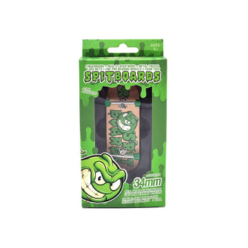 34mm x 96mm Pro Fingerboard Set-Up (Complete) | Real Wood Deck (5-Layers) | Pro Trucks with Lock-Nuts | Polyurethane Pro Wheels | Real Ball Bearings | Logo (Wood Version)  SPITBOARDS